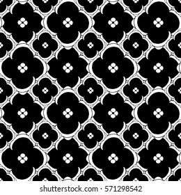 Seamless black and white pattern