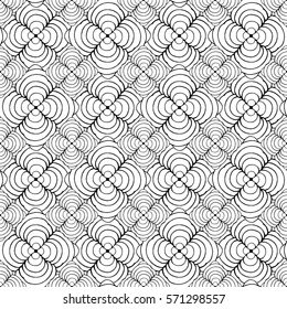 Seamless black and white pattern
