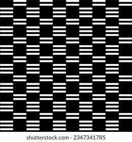 Seamless black and white pattern. Abstract elements background. Vector illustration. Design for web, wrapping, wallpaper, textile, cover, print fabric