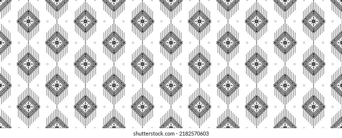 seamless black and white pattern Beautiful geometry. Patterns for textiles, tiles, patterns on carpets and bedding, clothing, accessories, jewelry.