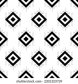 seamless black and white pattern Beautiful geometry. Patterns for textiles, tiles, patterns on carpets and bedding, clothing, accessories, jewelry.
