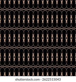 seamless black and white pattern of different geometric shapes