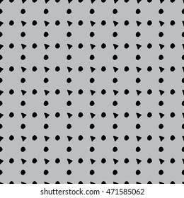 Seamless black and white pattern. Doodle ink.