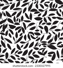 seamless black and white pattern geometric organic shapes and forms textile fabric or ceramic tiles background
