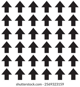 Seamless Black and White Pattern with Geometric Repeating Shapes for Modern Design