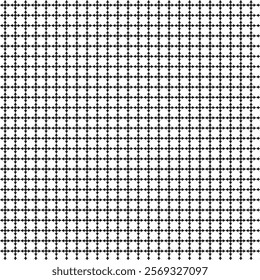 Seamless Black and White Pattern with Geometric Repeating Shapes for Modern Design