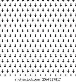 Seamless Black and White Pattern with Geometric Repeating Shapes for Modern Design