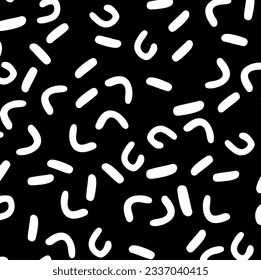 seamless black and white pattern with graphic lines. Abstract modern seamless pattern