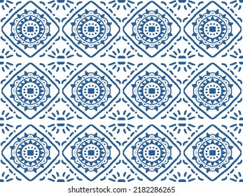 Seamless black and white pattern. Hand painted blue pattern. japanese background texture vector ethnic cloth bohemian fashion endless watercolor texture african carpet