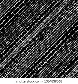 Seamless black and white pattern. Hand-drawn doodle print. Vertical polka dot background. Vector illustration.