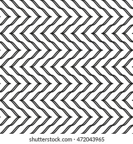 Seamless black and white pattern. Monochrome Backdrop. Web. Vector illustration. Vintage geometric texture