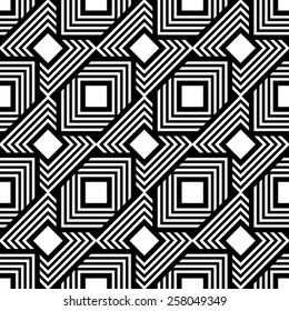 Seamless black and white pattern, simple vector stripes geometric background, accurate, editable and useful background for design or wallpaper.