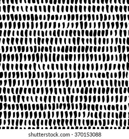 The seamless black and white pattern with small lines. The creative monochrome hand drawn background for your design. Textile, blog decoration, banner, poster, wrapping paper.