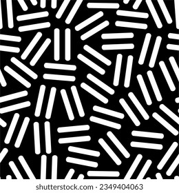 Patrón blanco y negro abstracto sin inconvenientes. Ilustración vectorial.