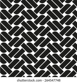 Seamless black and white  pattern vector