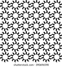 Seamless black and white pattern vector