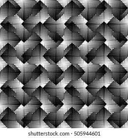 Seamless black and white pattern vector