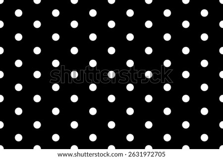 seamless black and white polka dots pattern