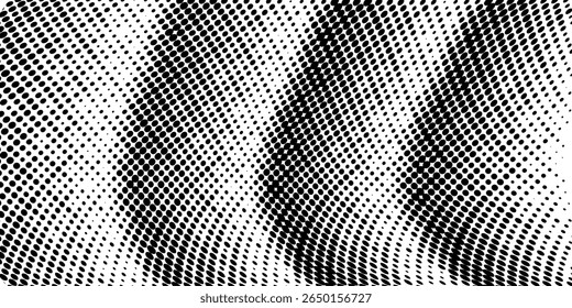 Seamless black and white polkadot halftone background with bold contrast, ideal for pop art, retro design, print, or comic style visuals.