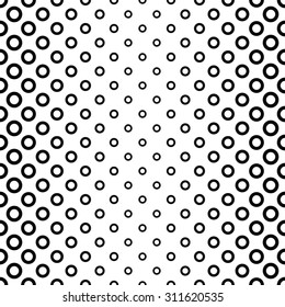 Seamless black white ring pattern