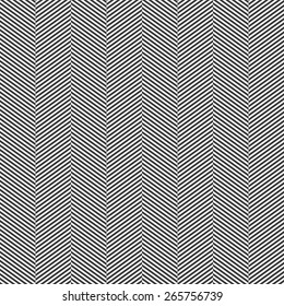 Seamless black and white slim perfect op art herringbone pattern vector