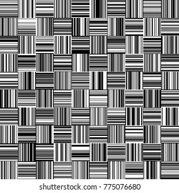 Bandas de ancho variable, vertical y horizontal, de color blanco y negro, patrón de líneas monocromas, líneas verticales y horizontales sin soldadura, líneas rectas, patrón geométrico de moda