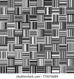 Bandas de ancho variable, vertical y horizontal, de color blanco y negro, patrón de líneas monocromas, líneas verticales y horizontales sin soldadura, líneas rectas, patrón geométrico de moda