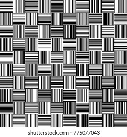 Seamless Black and White Straight Vertical and Horizontal Variable Width Stripes, Monochrome Lines Pattern, Vertically and Horizontal Lines Seamless, Straight Lines, Fashion Geometric Pattern