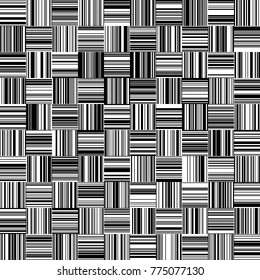 Bandas de ancho variable, vertical y horizontal, de color blanco y negro, patrón de líneas monocromas, líneas verticales y horizontales sin soldadura, líneas rectas, patrón geométrico de moda