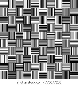Seamless Black and White Straight Vertical and Horizontal Variable Width Stripes, Monochrome Lines Pattern, Vertically and Horizontal Lines Seamless, Straight Lines, Fashion Geometric Pattern