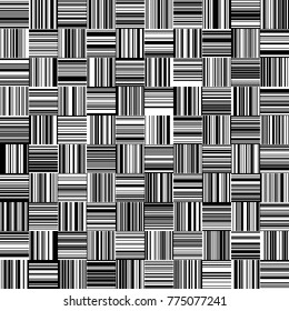 Seamless Black and White Straight Vertical and Horizontal Variable Width Stripes, Monochrome Lines Pattern, Vertically and Horizontal Lines Seamless, Straight Lines, Fashion Geometric Pattern