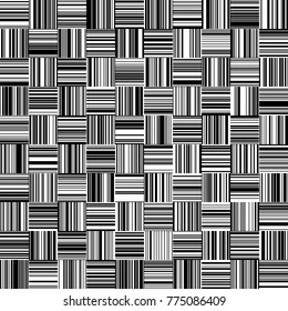 Seamless Black and White Straight Vertical and Horizontal Variable Width Stripes, Monochrome Lines Pattern, Vertically and Horizontal Lines Seamless, Straight Lines, Fashion Geometric Pattern