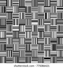 Seamless Black and White Straight Vertical and Horizontal Variable Width Stripes, Monochrome Lines Pattern, Vertically and Horizontal Lines Seamless, Straight Lines, Fashion Geometric Pattern
