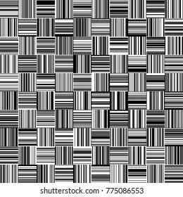 Seamless Black and White Straight Vertical and Horizontal Variable Width Stripes, Monochrome Lines Pattern, Vertically and Horizontal Lines Seamless, Straight Lines, Fashion Geometric Pattern