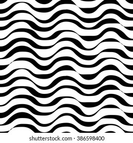 Seamless black and white striped background. Vector illustration for web, print or textile design. 