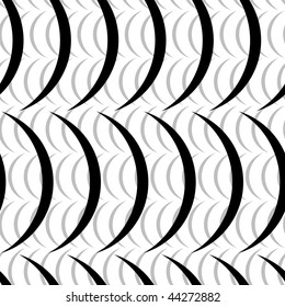 Seamless black and white swirl pattern