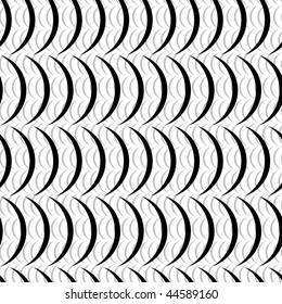 Seamless black and white swirl pattern