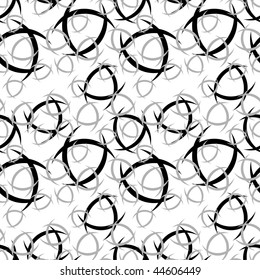 Seamless black and white swirl pattern