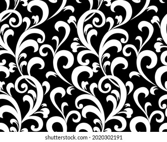 Motif harmonieux de décoration rapide en noir et blanc