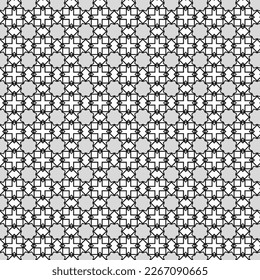 Seamless Black And White Textile Fabric Print Style Fashion Art Geometric Background Wallpaper Carpet Shape Vintage Creative Modern Concept Symmetric Pattern