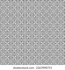 Seamless Black And White Textile Fabric Print Style Fashion Art Geometric Background Wallpaper Carpet Shape Vintage Creative Modern Concept Symmetric Pattern