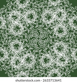 Seamless black and white texture with beautiful symmetrical pattern. Creative graphics with attractive design.