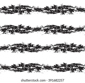 Seamless black and white texture with grunge stripes for your creativity