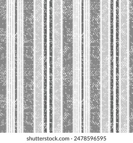 Seamless black and white theme farmhouse style stripes texture. simple vertical stripe textured Woven linen cloth pattern background.