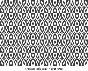 Seamless black and white triangle pattern