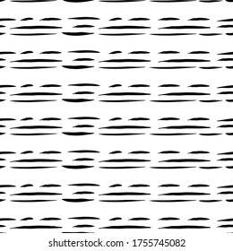 Seamless black and white vector abstract pattern.