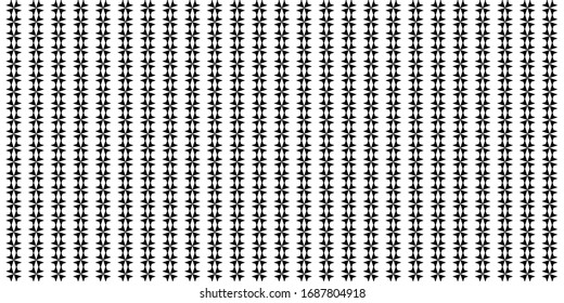 Seamless black and white vector background with abstract geometric shapes. Print. Cloth design, wallpaper.
