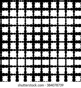 Seamless black and white vector background with abstract geometric shapes. Print. Cloth design, wallpaper.