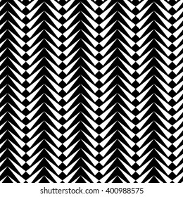 Seamless black and white vector background with abstract geometric shapes. Print. Cloth design, wallpaper.