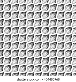 Seamless black and white vector background with abstract geometric shapes. Print. Cloth design, wallpaper.